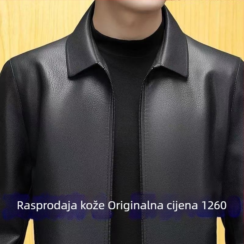 Xianglong Paul PU kožna jakna za muškarce, proljeće–jesen 2024, lagani poslovni stil, standardni kroj, bez kapuljače