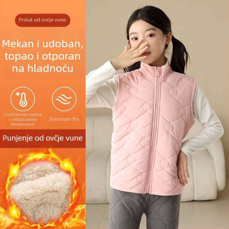 Dječja vestica za jesen i zimu s flisom