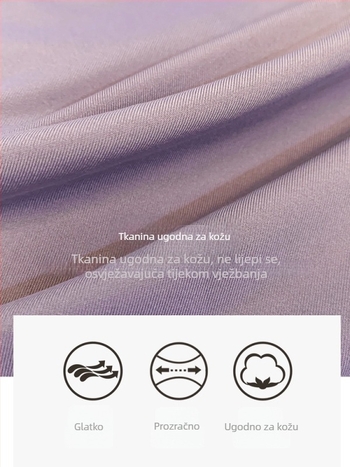 Ženski ljetni kratki rukav sportski T-shirt, lagan i brzo se suši, pogodan za trčanje, trening i jogu; poliester materijal, visoka elastičnost