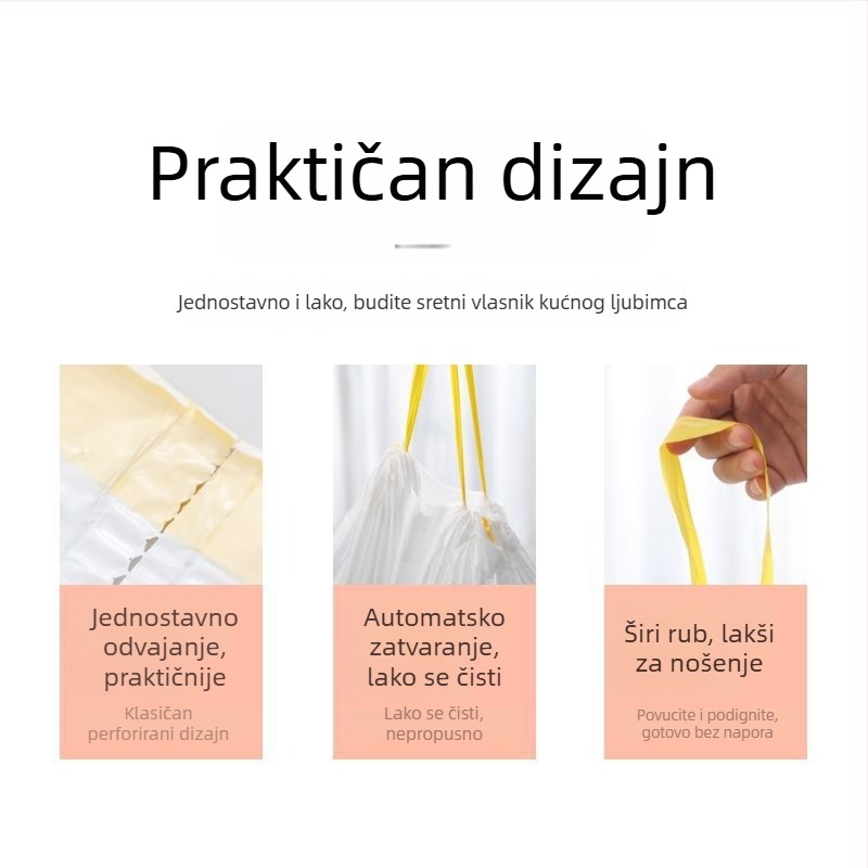 Debeli vrećice za otpad za pametnu mačju toaletu i automatsku posudu za mačji pijesak