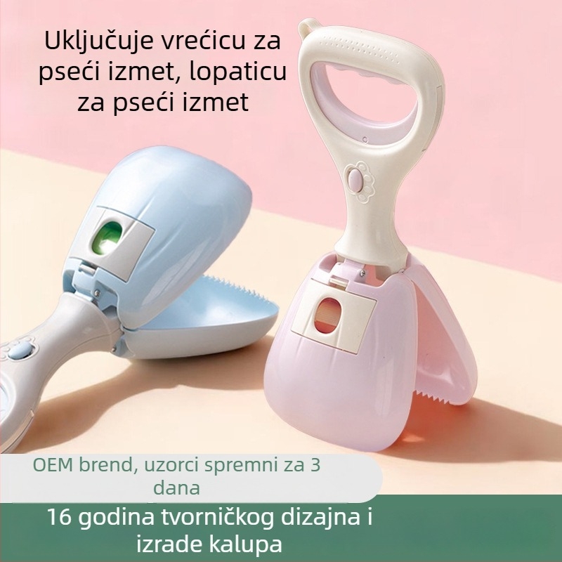 Prijenosni skupljač izmeta za kućne ljubimce s vrećicama, za vanjsku upotrebu