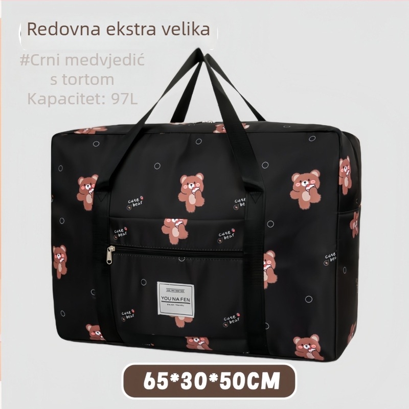 Torba za putovanje velikog kapaciteta s kotačićima, lagana i kompaktna za kratka putovanja; višenamjenska torba za skladištenje za trudnoću
