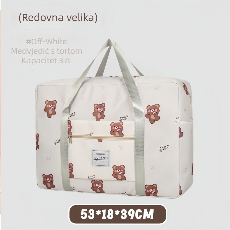 Torba za putovanje velikog kapaciteta s kotačićima, lagana i kompaktna za kratka putovanja; višenamjenska torba za skladištenje za trudnoću