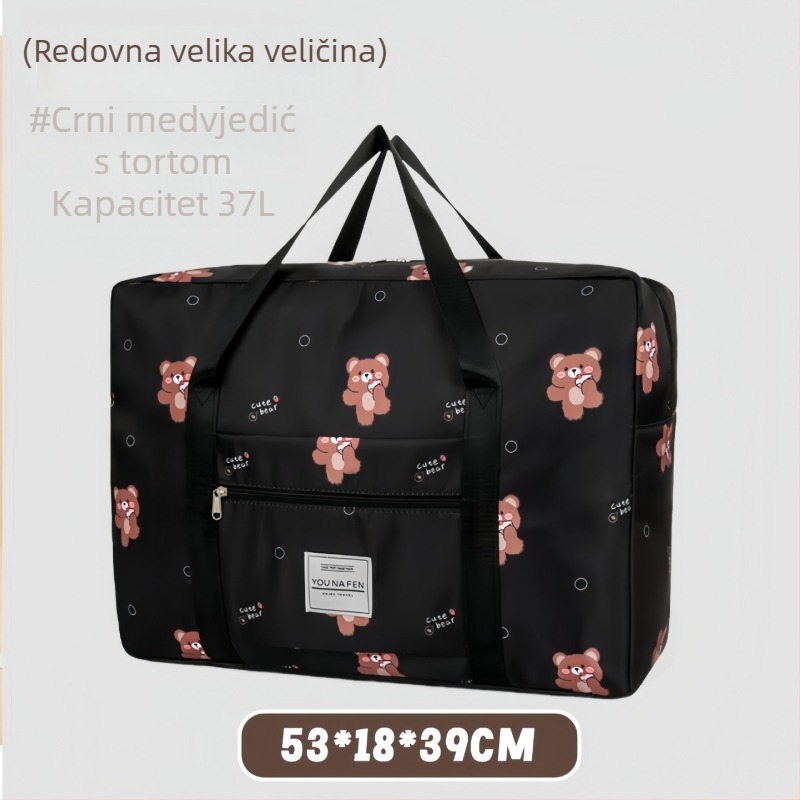 Torba za putovanje velikog kapaciteta s kotačićima, lagana i kompaktna za kratka putovanja; višenamjenska torba za skladištenje za trudnoću
