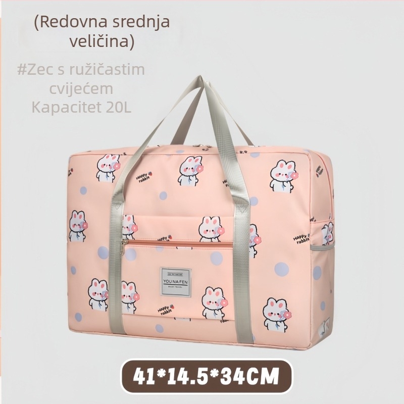 Torba za putovanje velikog kapaciteta s kotačićima, lagana i kompaktna za kratka putovanja; višenamjenska torba za skladištenje za trudnoću
