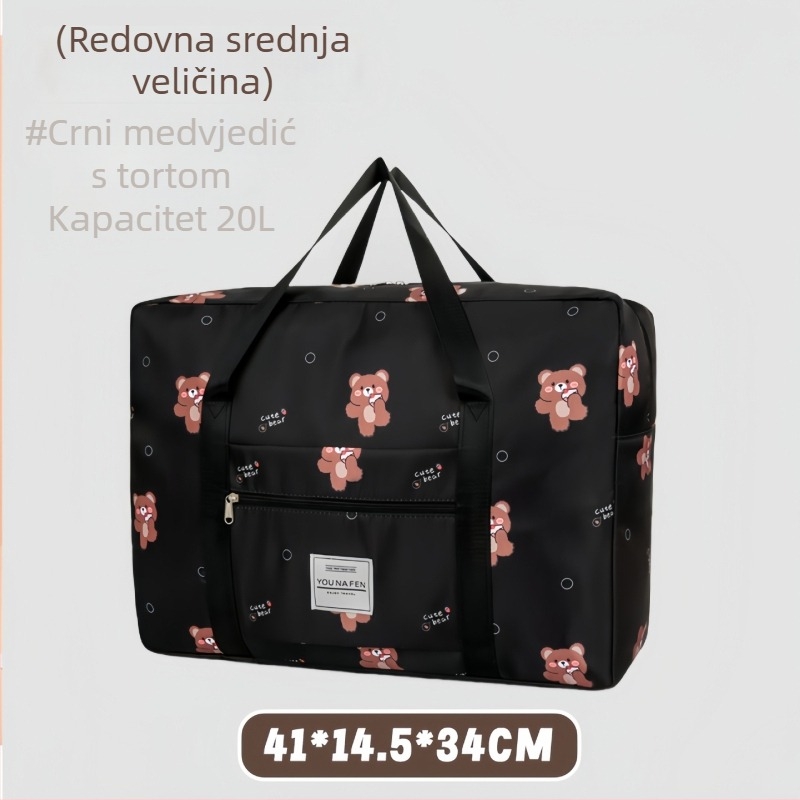 Torba za putovanje velikog kapaciteta s kotačićima, lagana i kompaktna za kratka putovanja; višenamjenska torba za skladištenje za trudnoću