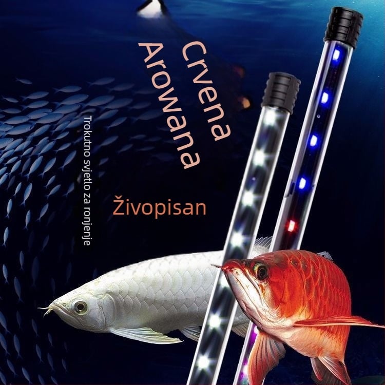LED svjetlo za akvarij za vodne biljke, podvodno i za površinsku upotrebu, vodootporna lampica