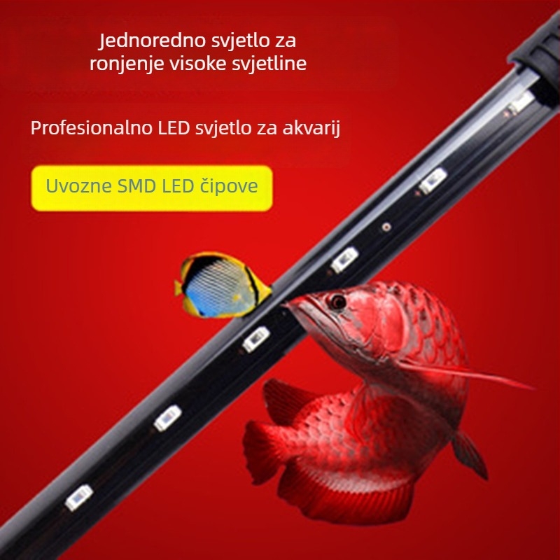 LED svjetlo za akvarij za vodne biljke, podvodno i za površinsku upotrebu, vodootporna lampica
