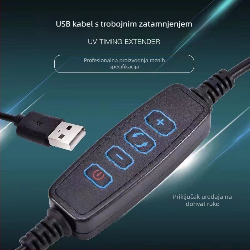 USB klipska LED svjetiljka za akvarij uz promjenu boje i prilagodljivu jačinu za male akvarije i vodene biljke