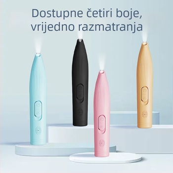 Polnilni mali električni kliper za šišanje šapa mačaka i psa