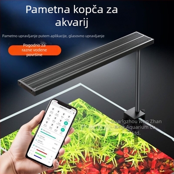 Inteligentna LED svjetiljka za akvarij s punim spektromom za vodene biljke – kompakno osvjetljenje za akvarij