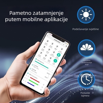 Inteligentna LED svjetiljka za akvarij s punim spektromom za vodene biljke – kompakno osvjetljenje za akvarij
