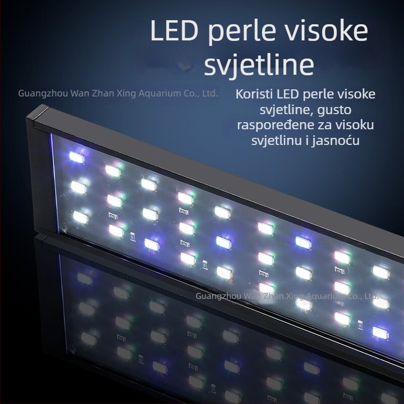 Inteligentna LED svjetiljka za akvarij s punim spektromom za vodene biljke – kompakno osvjetljenje za akvarij