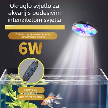 LED akvarijska svjetiljka visoke svjetline za ribe i vodene biljke, USB punjenje, vodootporna, ambijentalno osvjetljenje za prikaz