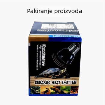 Keramička grijaća svjetiljka za reptile, svjetlo bez sjaja, 25W, AI prilagodljiva funkcija