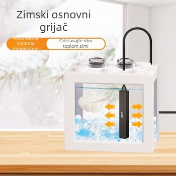 USB mini grijaća šipka za akvarij s Betta ribom – mali grijač za mikroakvarije
