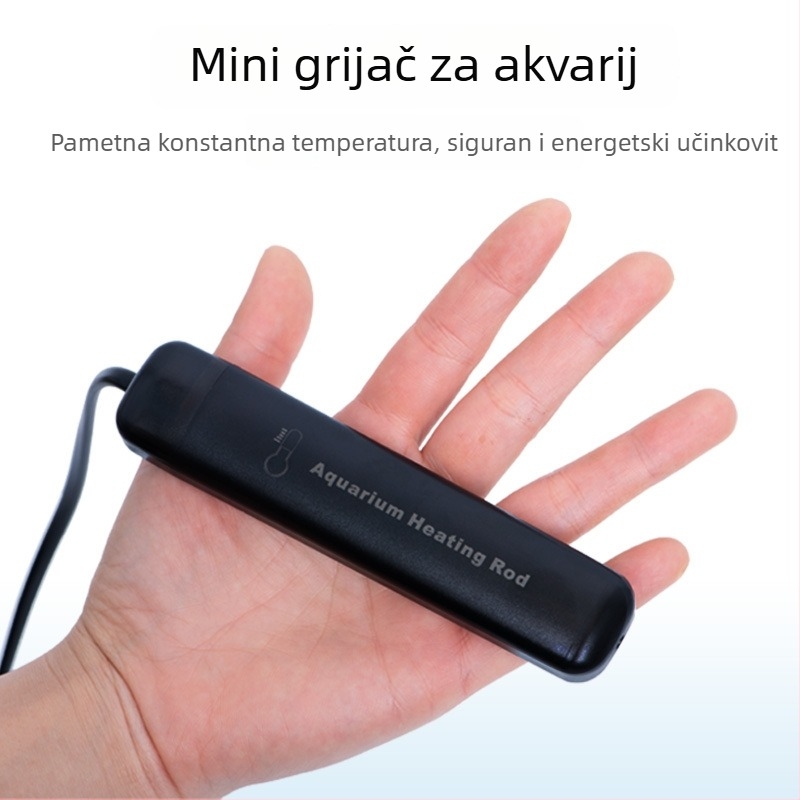 Automatska grijaća šipka s regulacijom temperature za mala akvarija i posude za kornjače