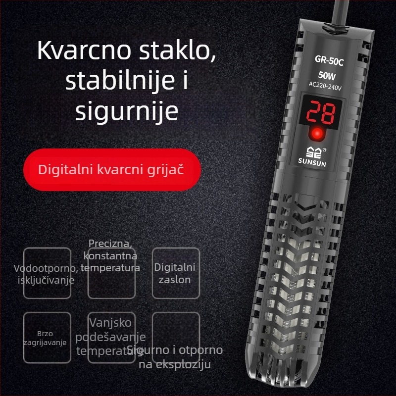 GR serija digitalna grijalna šipka za akvarij za kornjače – automatski termostat