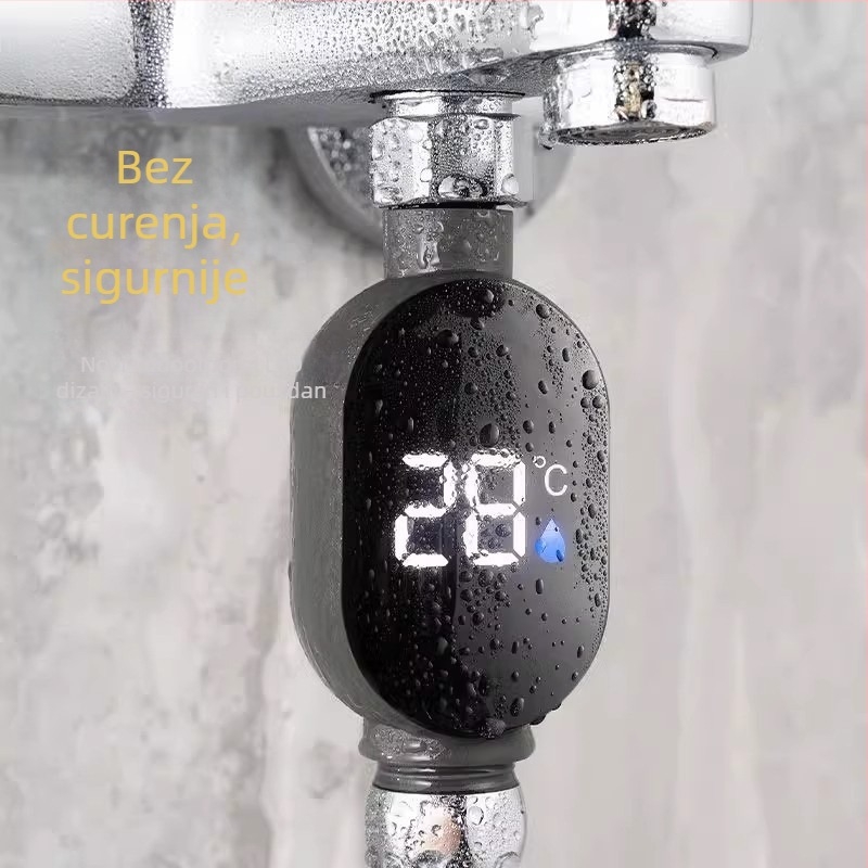 Kućni termometar za vodu u kadi, s vidljivim LED zaslonom, za kupanje beba i djece