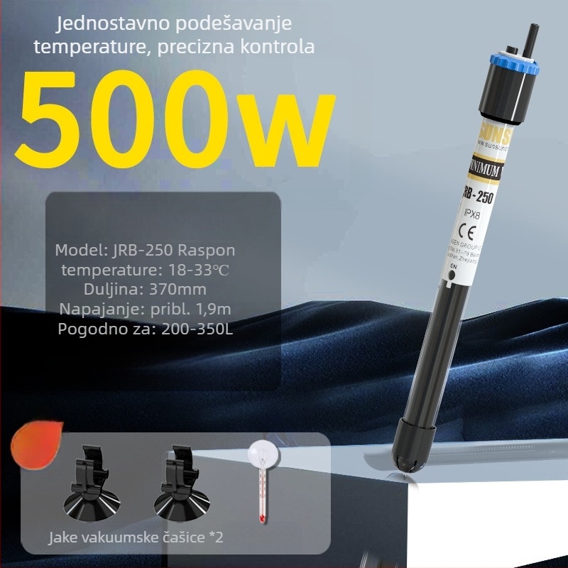 JRB serija kvarcni grijački štap za akvarij