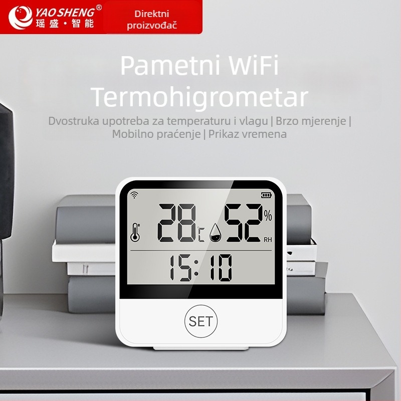 WiFi senzor temperature i vlage sa spremanjem podataka za kućnu i uredsku upotrebu