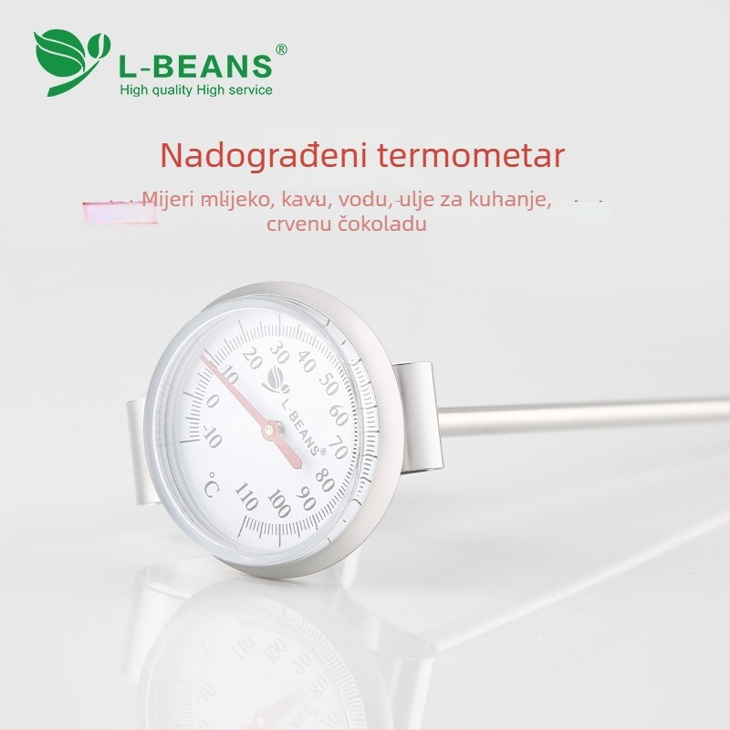 L-BEANS visi termometar za kavu s diskovim pokazivačem temperature pjene mlijeka i latte art