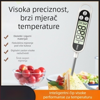 Domaći digitalni termometar s visokom preciznošću, kuhinjska sonda, za temperaturu bebinog mlijeka, vode, hrane i ulja