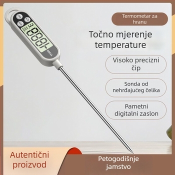 Domaći digitalni termometar s visokom preciznošću, kuhinjska sonda, za temperaturu bebinog mlijeka, vode, hrane i ulja