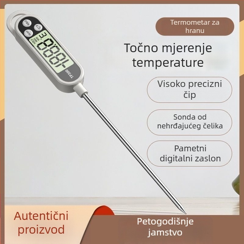 Domaći digitalni termometar s visokom preciznošću, kuhinjska sonda, za temperaturu bebinog mlijeka, vode, hrane i ulja