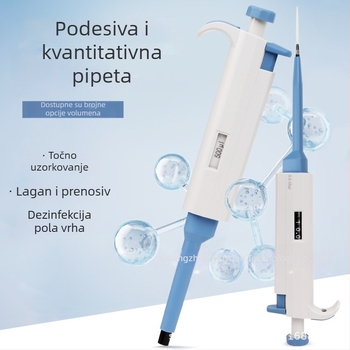 Monokanalna podesiva mikropipeta, 5–5000 µL za analizu uzoraka