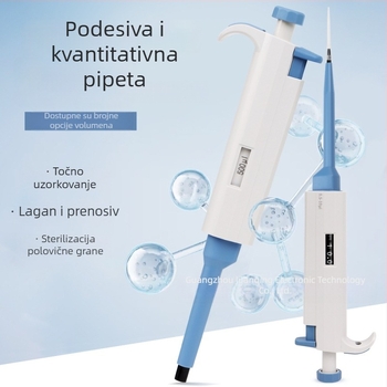 Trickle YY11-YY31 jednokanalska pipeta s regulacijom zapremine, laboratorijska mikropipeta, plavo-bijela