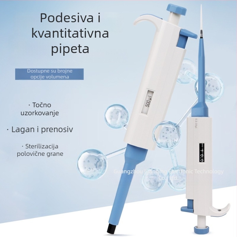 Trickle YY11-YY31 jednokanalska pipeta s regulacijom zapremine, laboratorijska mikropipeta, plavo-bijela