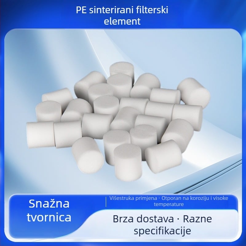 PE sinterirani filter element za pipetne vrhove – različite veličine