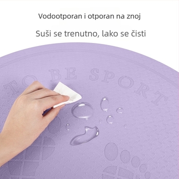 Debela bežična podloga za skakanje bez užeta — zvučno izolirana i apsorpcija šokova, kružna protuklizna podloga za kućnu upotrebu, tiha za djecu