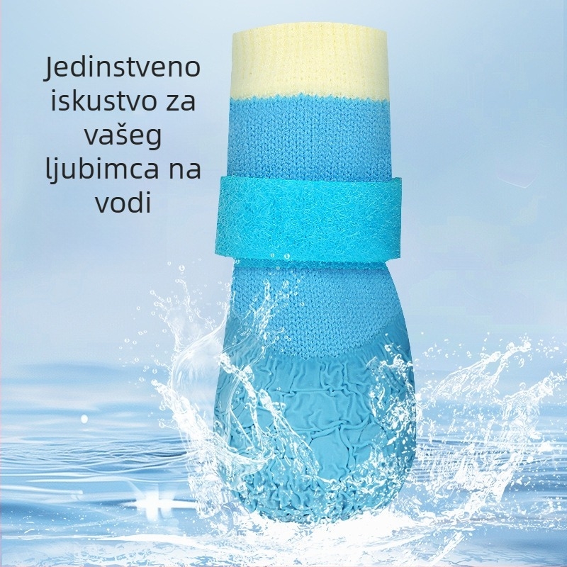 Cipele za pse za sve sezone sa protukliznom vodootpornom podlogom i mekanim otpornošim čarapama za Shiba Inu i Bichon Frize