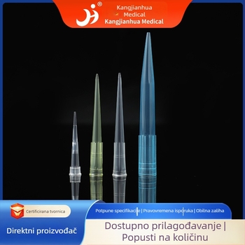 Dugi pipetni vrhovi sa širokim otvorom, jednokratni, 10 µL / 200 µL / 1 mL / 5 mL