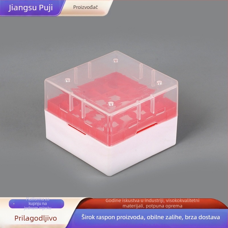 Plastična kutija za 5 ml centrífugne epruvete, kutija s 32 rupa, kutija s 96 rupa za vrhove pipete, EP kutija za epruvete, kutija za uzorke, kutija vrhova pipete