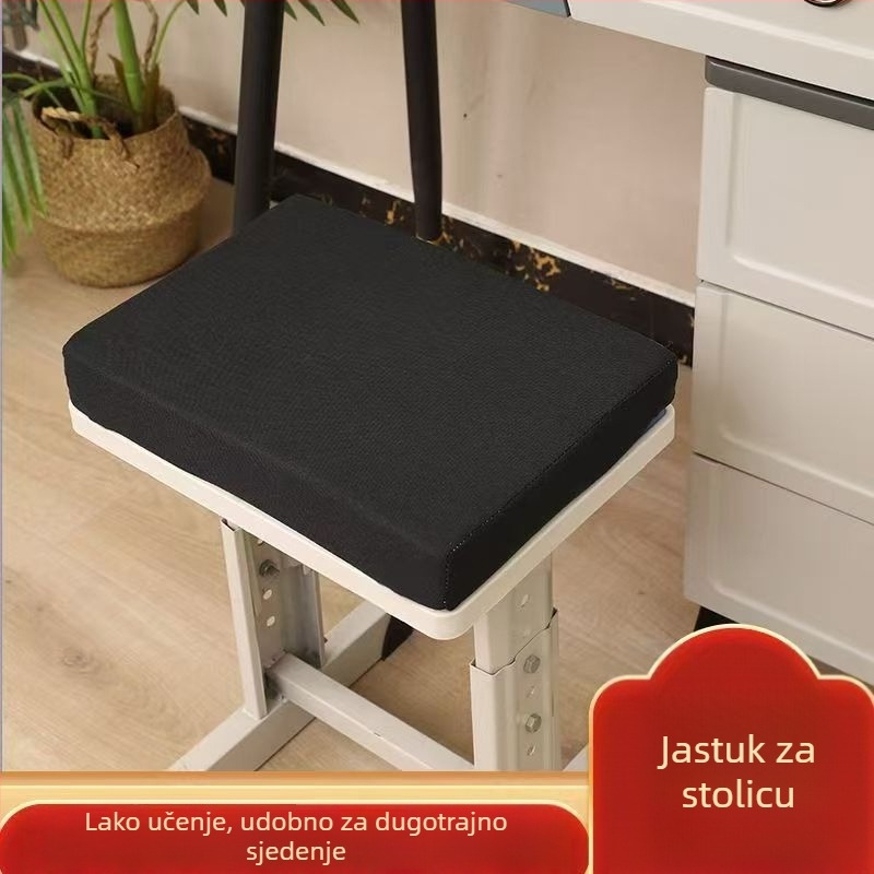 Jastučnica za školsku stolicu s lanenim navlakom i latexom, mekana i udobna za dugo sjedenje u učionici