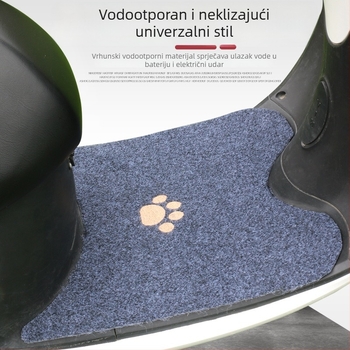 Vodootporne, protuklizne univerzalne podloge za stopala za električne bicikle, mopede i motocikle; četiri sezone; izrezane po mjeri.