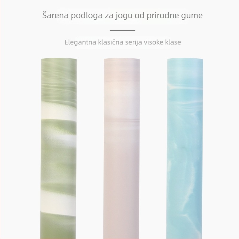Joga podloga od PU i gume, protuklizna, za muškarce i žene, kućna uporaba, s bojama blokova, fitness-specifična podloga, preporučena od yoga studija