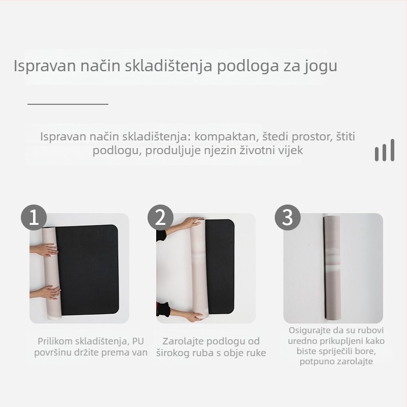 Joga podloga od PU i gume, protuklizna, za muškarce i žene, kućna uporaba, s bojama blokova, fitness-specifična podloga, preporučena od yoga studija