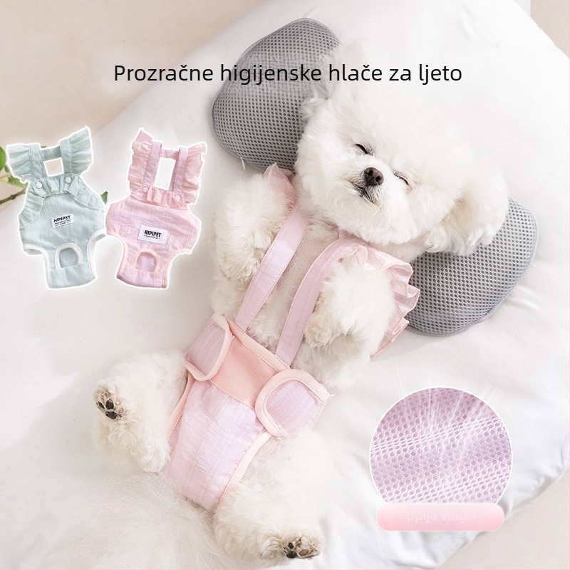 Prozračne higijenske hlačice za pse, četiri sezone, za ženke