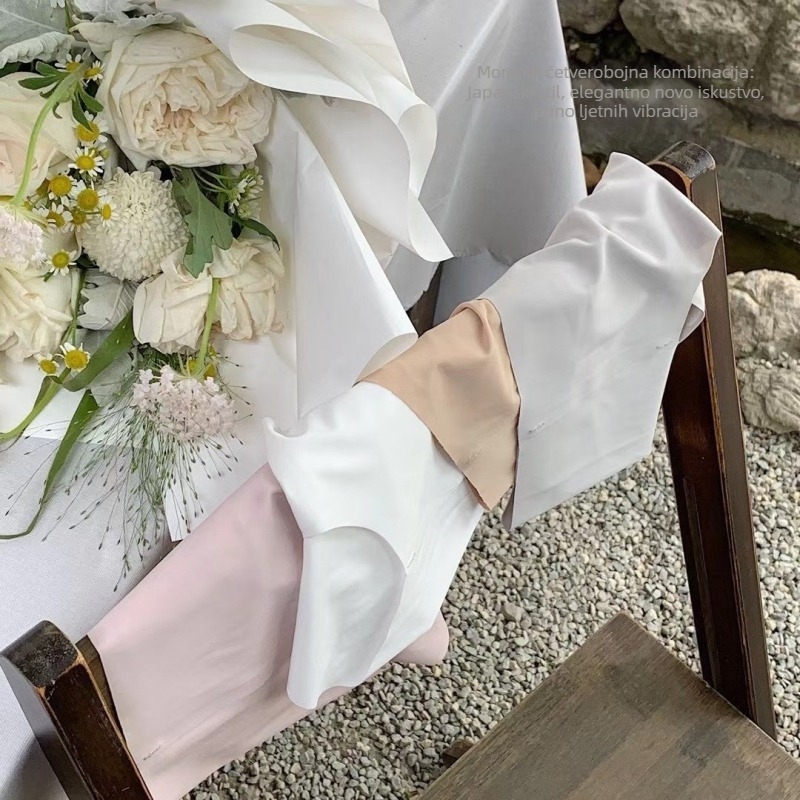 Ženske gaćice od ice silk, ljetne, ultra-tanke, bezšivne, srednji dio struka, jednobojne, visoka elastičnost, prozračnost