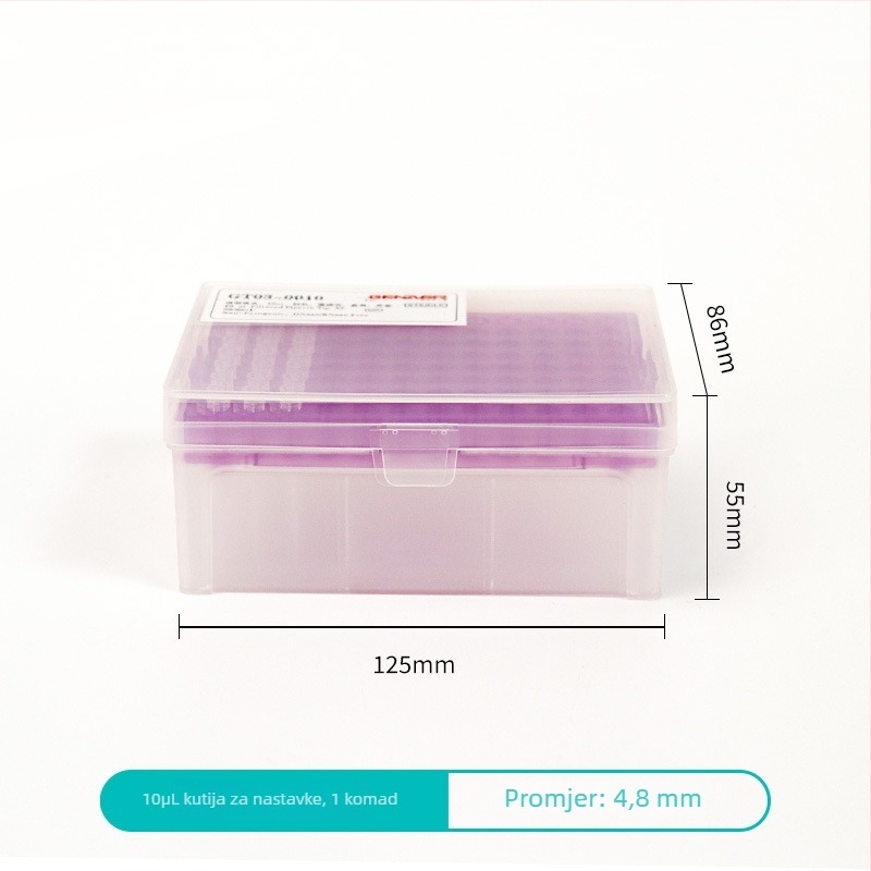 Jianuo kutija za vrhove pipete za 10uL, 200uL, 5mL i 10mL pipete, prazna kutija