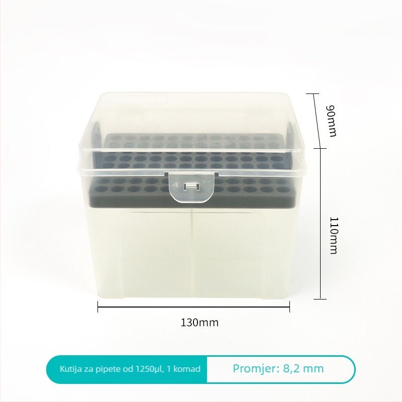 Jianuo kutija za vrhove pipete za 10uL, 200uL, 5mL i 10mL pipete, prazna kutija