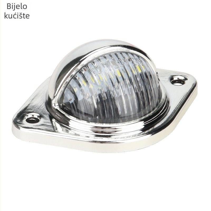 Univerzalno LED kružno svjetlo za registarsku pločicu, 3 LED, za RV i kamione, LED diode visoke jačine
