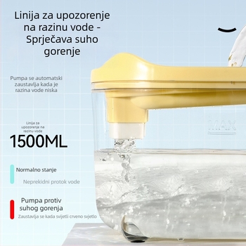 Dispenzer za vodu za mačke, 1,5 L, automatsko filtriranje, svježa voda za kućne ljubimce