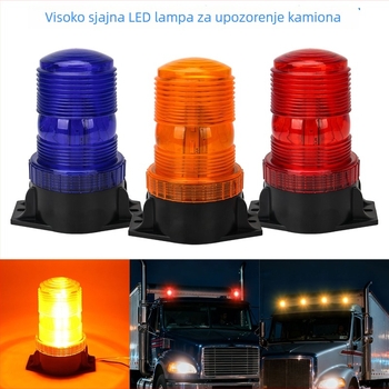 Visoko jasna LED upozoravajuća lampica za vozila, 9-36V, žuto signalo na krovu za školske autobuse i kamione