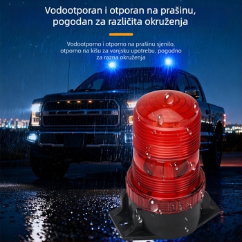 Visoko jasna LED upozoravajuća lampica za vozila, 9-36V, žuto signalo na krovu za školske autobuse i kamione