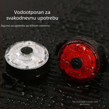 Nabavljiva prednja i stražnja svjetiljka za planinski bicikl s bljeskanim režimom za noćnu vožnju – djeci prilagođena